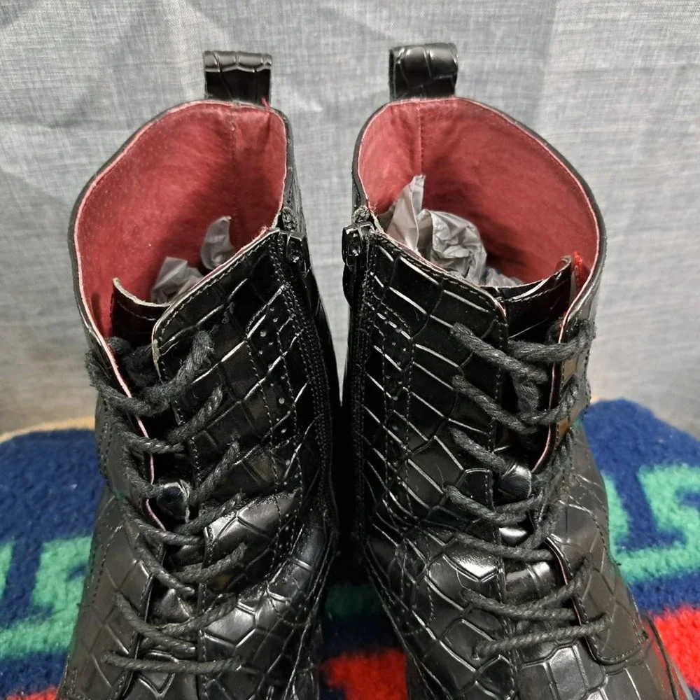 %Giovanni Stock Corbin High Top Side Zip Boots Men's Size 13 / D5